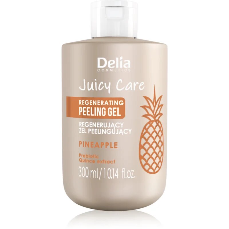 Delia Cosmetics Juicy Care Pineapple piling za telo z regeneracijskim učinkom 300 ml