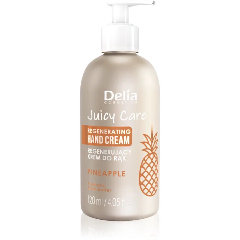 Delia Cosmetics Juicy Care Pineapple regeneracijska krema za roke 120 ml