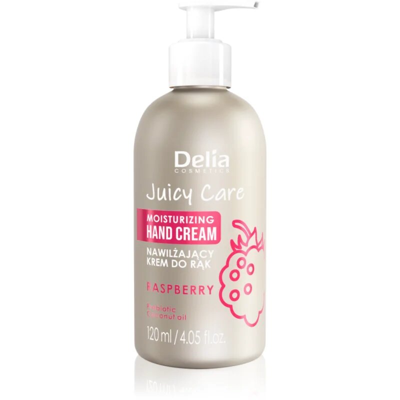 Delia Cosmetics Juicy Care Raspberry vlažilna krema za roke 120 ml
