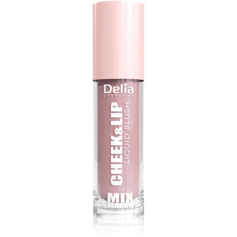 Delia Cosmetics Mix&Match Cheek & Lip Liquid Blush tekoče rdečilo za ustnice in lica odtenek 02 4 ml