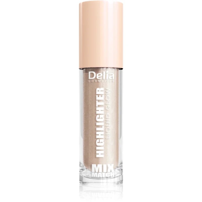 Delia Cosmetics Mix&Match Highlighter Liquid Glow tekoči osvetljevalec odtenek 08 4 ml