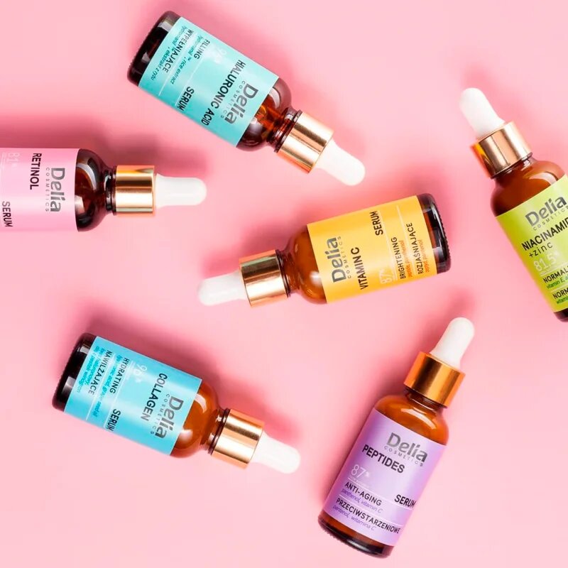 Delia Cosmetics Niacinamide 10% + zinc obnovitveni serum za obraz vrat in dekolte 30 ml