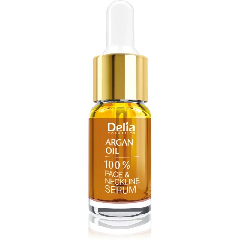 Delia Cosmetics Professional Face Care Argan Oil intenzivni regeneracijski in pomlajevalni serum z arganovim oljem za obraz vrat in dekolte 10 ml