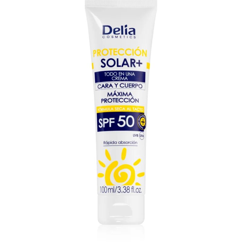 Delia Cosmetics Sun Protect zaščitna krema za obraz SPF 50 100 ml