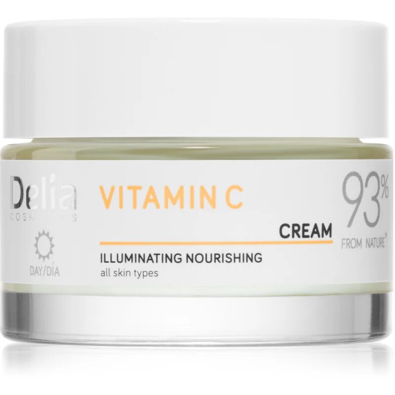 Delia Cosmetics Vitamin C posvetlitvena dnevna krema z vitaminom C 50 ml