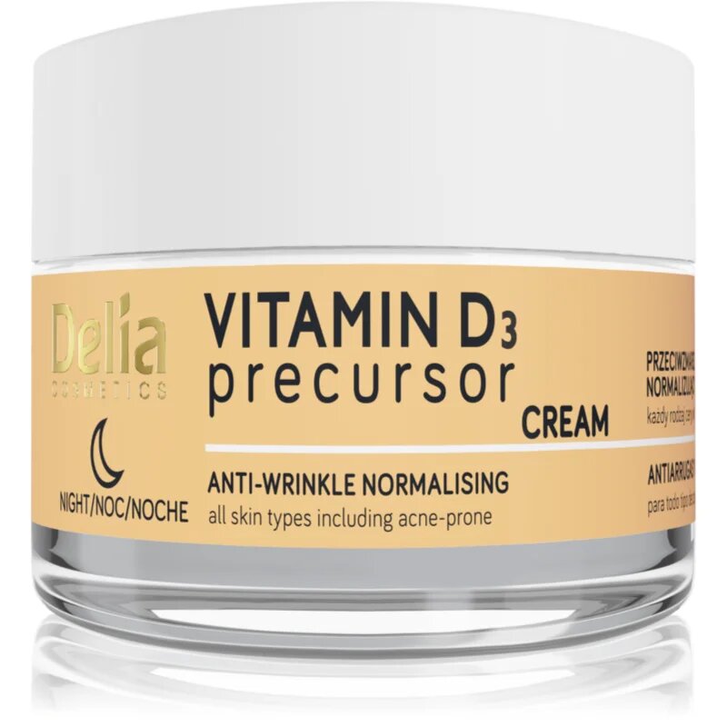 Delia Cosmetics Vitamin D3 Precursor nočna krema proti gubam 50 ml