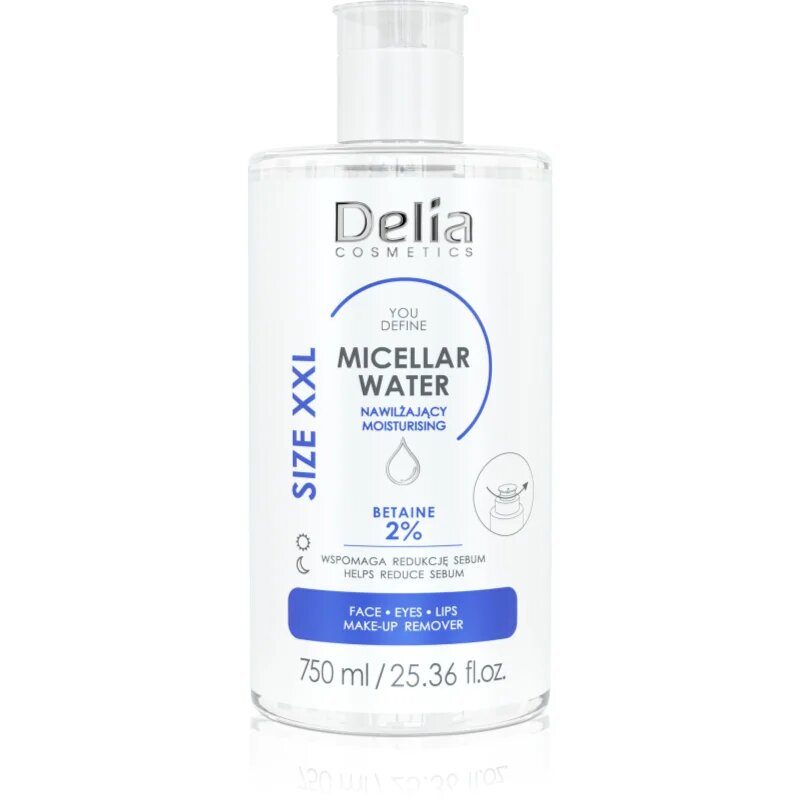 Delia Cosmetics You Define čistilna micelarna voda z vlažilnim učinkom 750 ml