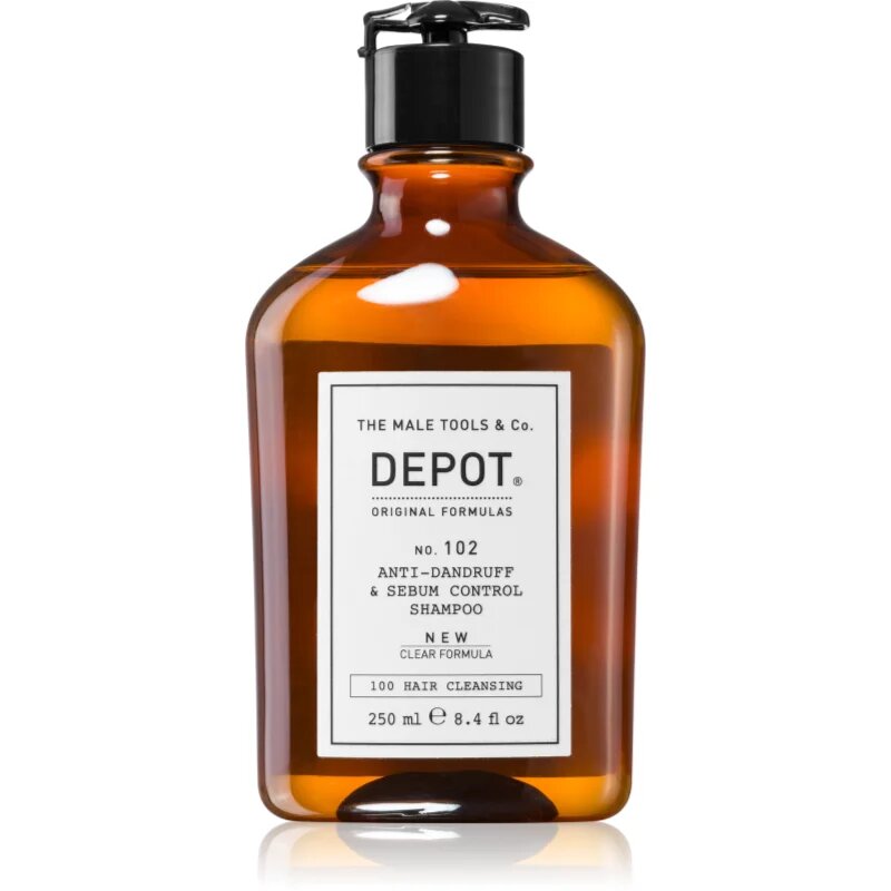 Depot 100 HAIR CLEANSING NO. 102 PURIFYING & SEBUM CONTROL šampon za obnovo ravnovesja mastnega lasišča 250 ml