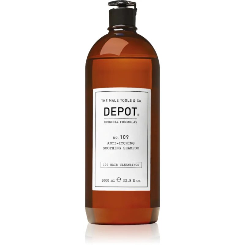 Depot 100 HAIR CLEANSING NO. 109 ANTI-ITCHING SOOTHING SHAMPOO pomirjujoči šampon proti draženju in srbenju kože 1000 ml