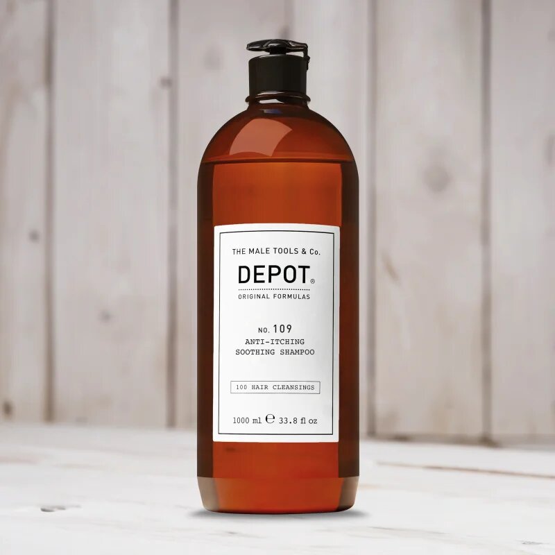 Depot 100 HAIR CLEANSING NO. 109 ANTI-ITCHING SOOTHING SHAMPOO pomirjujoči šampon proti draženju in srbenju kože 1000 ml
