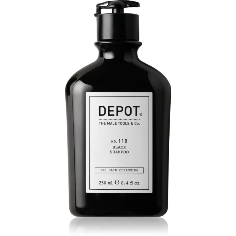 Depot 100 HAIR CLEANSING NO. 110 BLACK SHAMPOO šampon za nevtralizacijo medeninastih podtonov 250 ml
