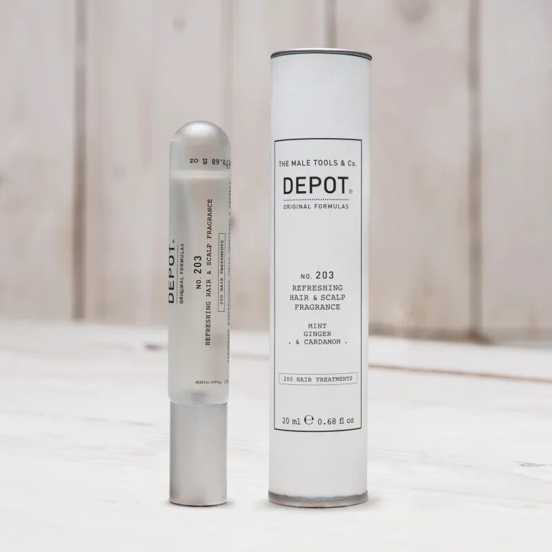 Depot 200 HAIR TREATMENTS NO. 203 REFRESHING HAIR & SCALP FRAGRANCE pršilo za lase za vse tipe las 20 ml