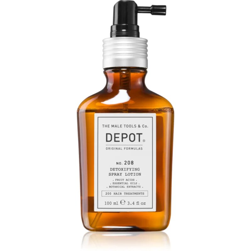 Depot 200 HAIR TREATMENTS NO. 208 DETOXIFYING SPRAY LOTION razstrupljevalna kura za lasišče 100 ml