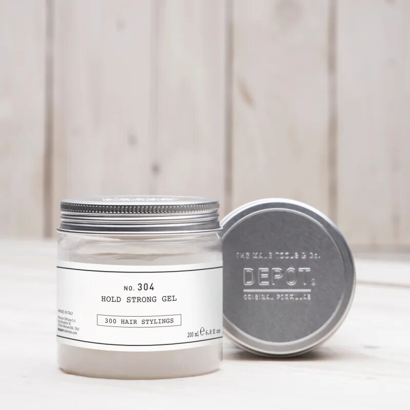 Depot 300 HAIR STYLING NO. 304 HOLD STRONG GEL gel za lase z mokrim učinkom 200 ml