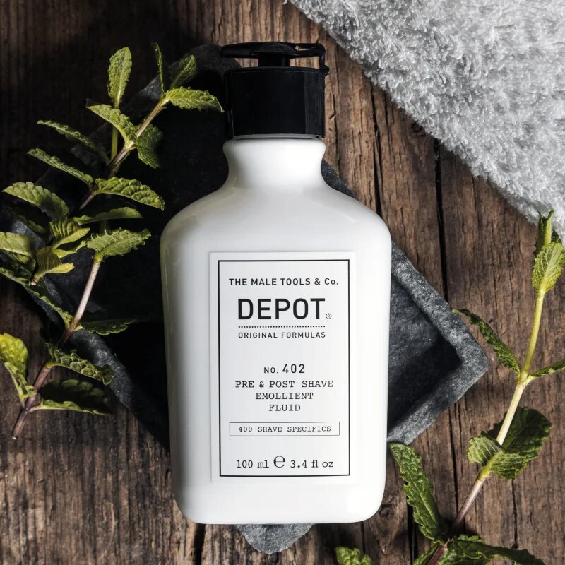 Depot 400 SHAVE SPECIFICS NO. 402 PRE & POST SHAVE EMOLLIENT FLUID balzam za po britju 100 ml