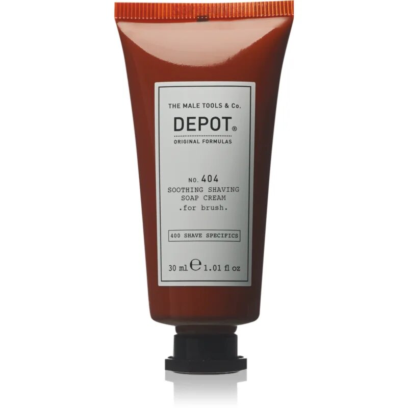 Depot 400 SHAVE SPECIFICS NO. 404 SOOTHING SHAVING SOAP CREAM .for brush. pomirjujoča krema za britje for brush 30 ml