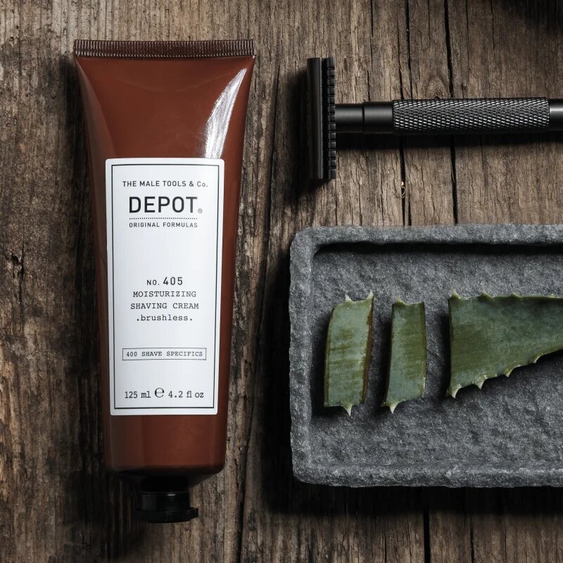 Depot 400 SHAVE SPECIFICS NO. 405 MOISTURIZING SHAVING CREAM vlažilna krema za britje brushless 125 ml