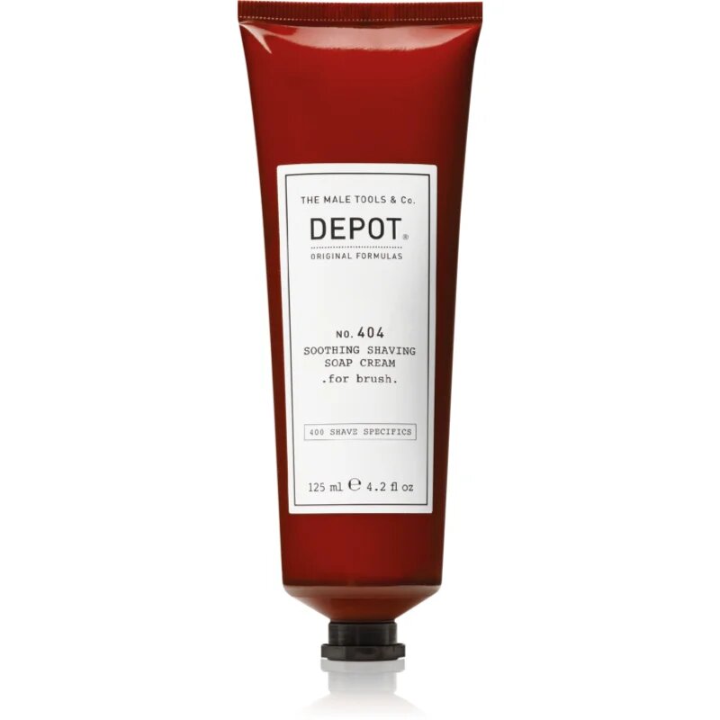 Depot 400 SHAVE SPECIFICS O. 404 SOOTHING SHAVING SOAP CREAM .for brush. pomirjujoča krema za britje for brush 125 ml