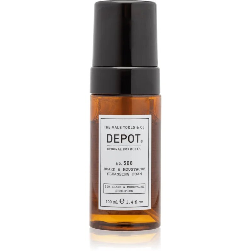 Depot 500 BEARD & MOUSTACHE SPECIFICS NO. 508 BEARD & MOUSTACHE CLEANSING FOAM čistilna pena za brado 100 ml