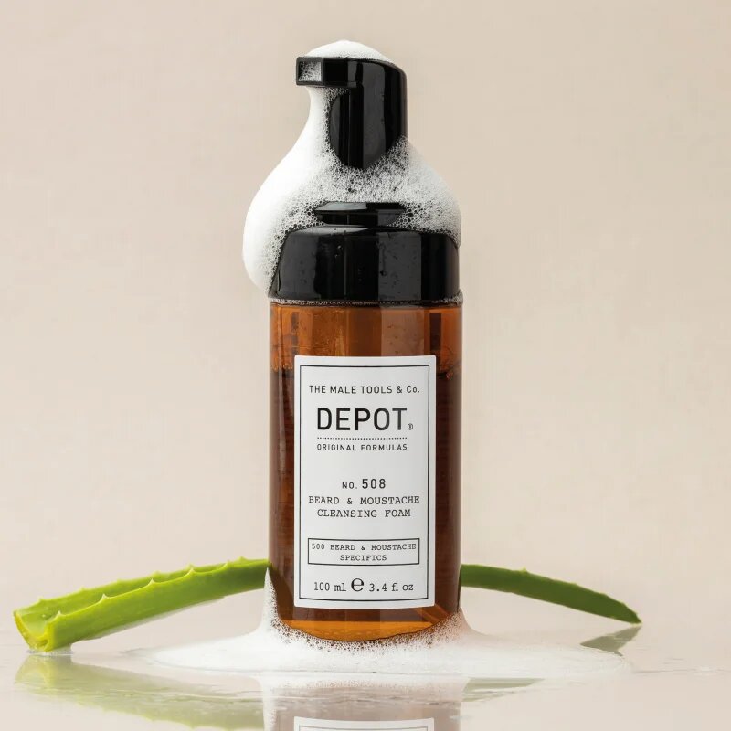 Depot 500 BEARD & MOUSTACHE SPECIFICS NO. 508 BEARD & MOUSTACHE CLEANSING FOAM čistilna pena za brado 100 ml