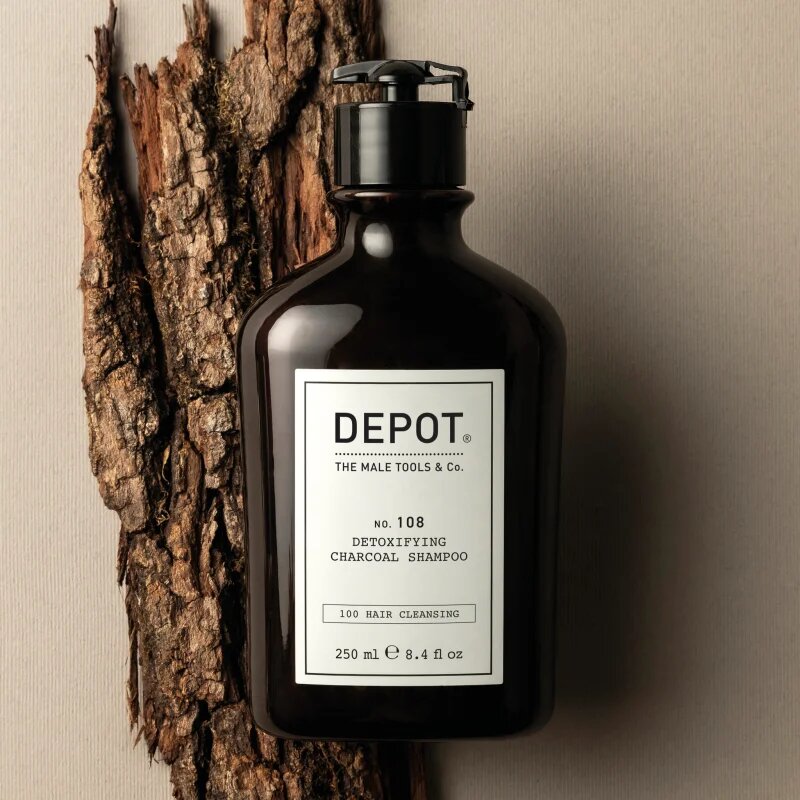 Depot NO. 108 DETOXIFYING CHARCOAL SHAMPOO čistilni razstrupljevalni šampon za vse tipe las 250 ml