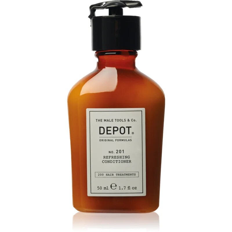 Depot No. 201 Refreshing Conditioner vlažilni balzam za sijaj in mehkobo las 50 ml