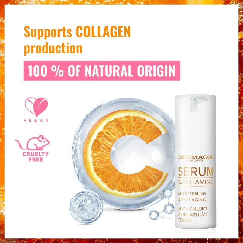 Dermacol 10% Vitamin C Serum posvetlitveni serum z vitaminom C 30 ml