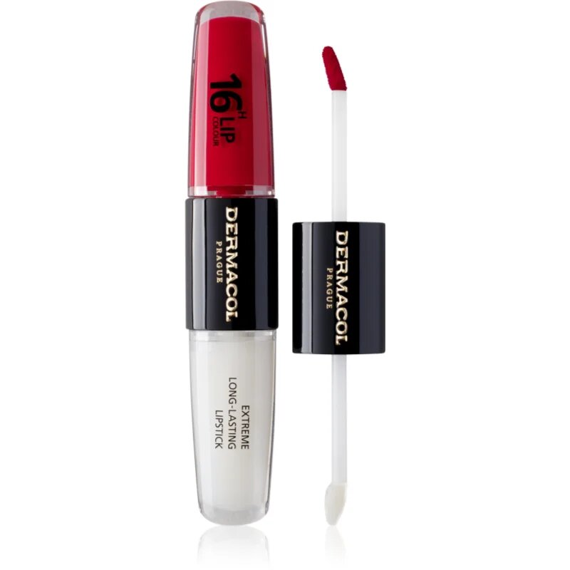 Dermacol 16H Lip Colour Dolgoobstojna šminka in sijaj za ustnice odtenek 03 Hot Date 2x4 ml