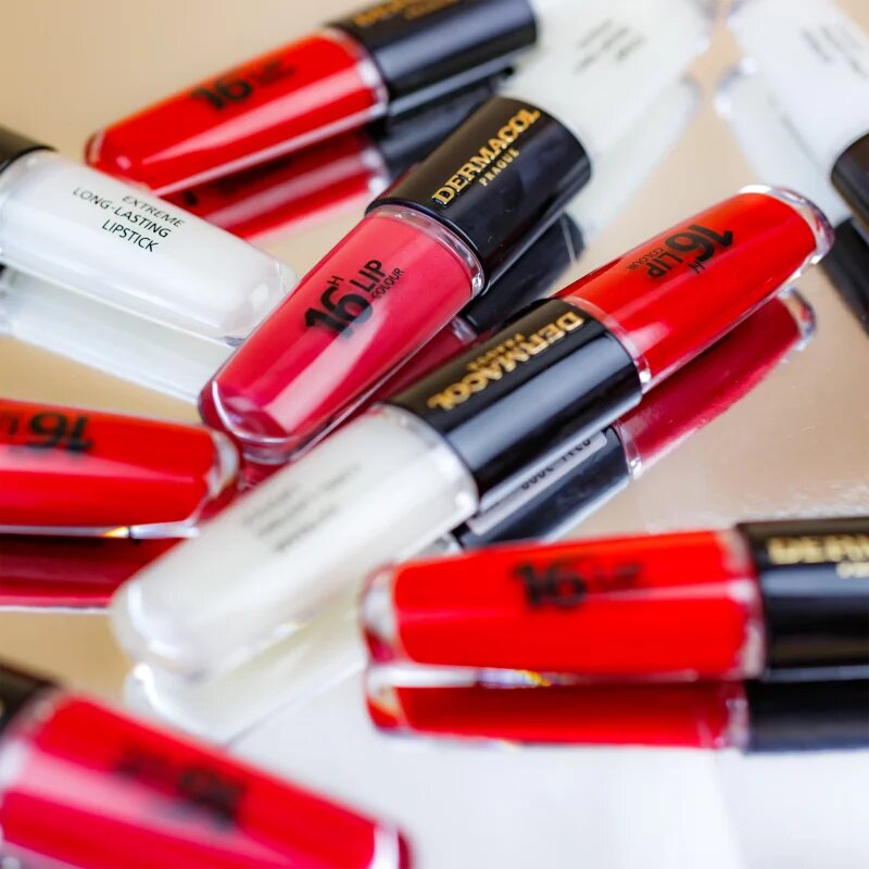 Dermacol 16H Lip Colour Dolgoobstojna šminka in sijaj za ustnice odtenek 05 Sparkling Muse 2x4 ml