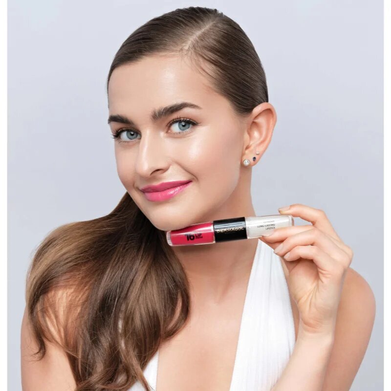 Dermacol 16H Lip Colour Dolgoobstojna šminka in sijaj za ustnice odtenek 23 Mocha Brown 2x4 ml