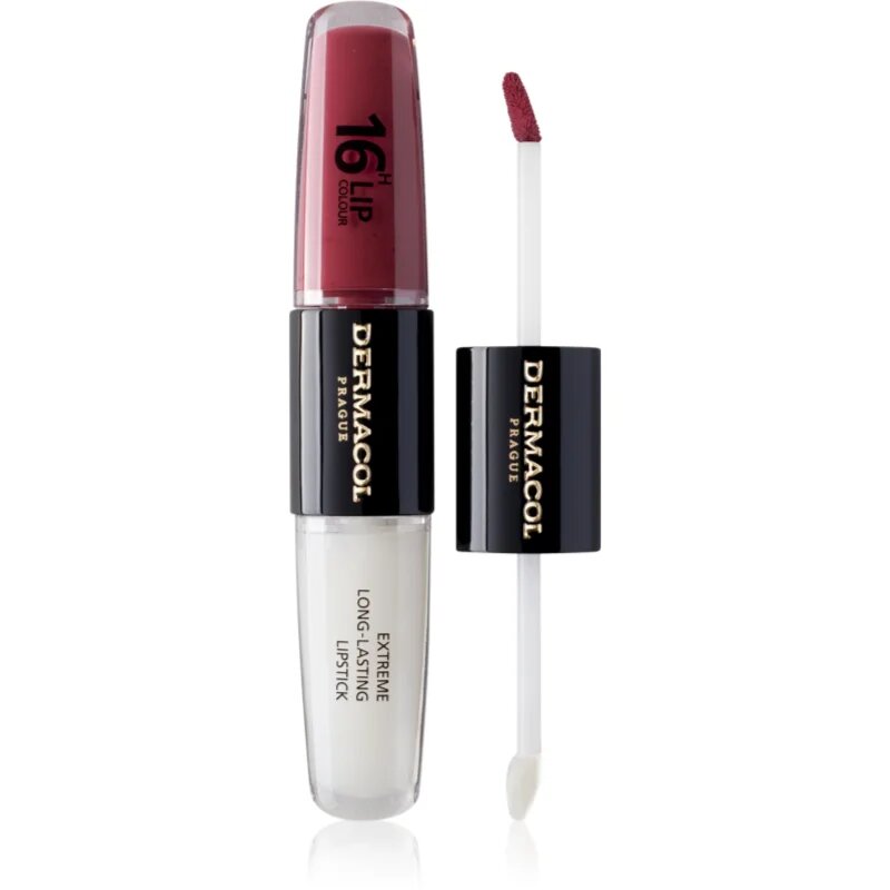 Dermacol 16H Lip Colour Dolgoobstojna šminka in sijaj za ustnice odtenek 28 Royal Peony 2x4 ml