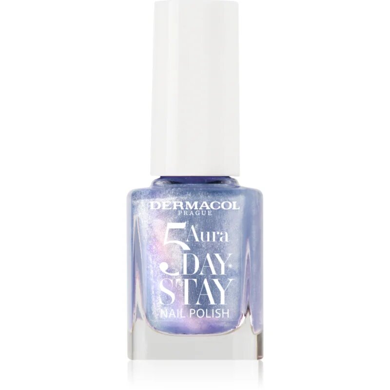 Dermacol 5 Day Stay Aura dolgoobstojen lak za nohte z bisernim sijajem odtenek 71 Ocean Mist 11 ml