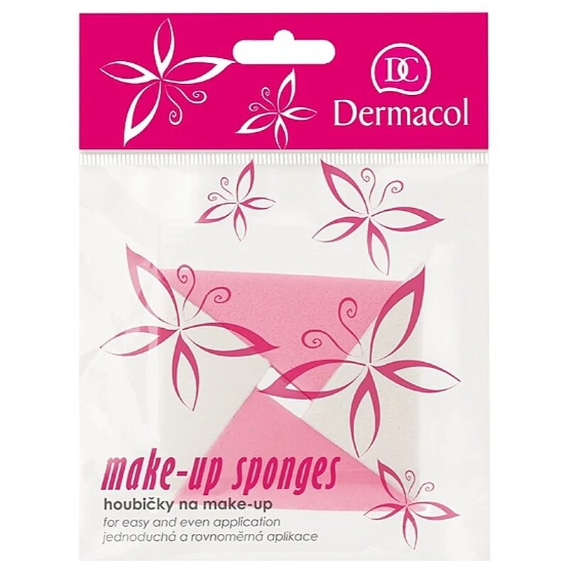 Dermacol Accessories trikotna gobica za tekoči puder 4 kos