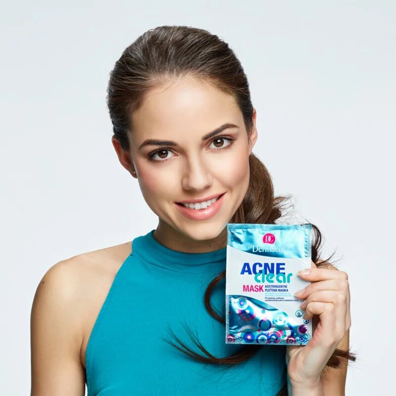 Dermacol Acne Clear maska za obraz za problematično kožo akne 2x8 g
