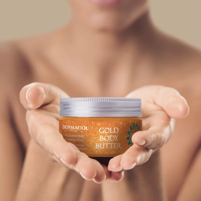 Dermacol After Sun regeneracijska krema za telo z bleščicami 200 g