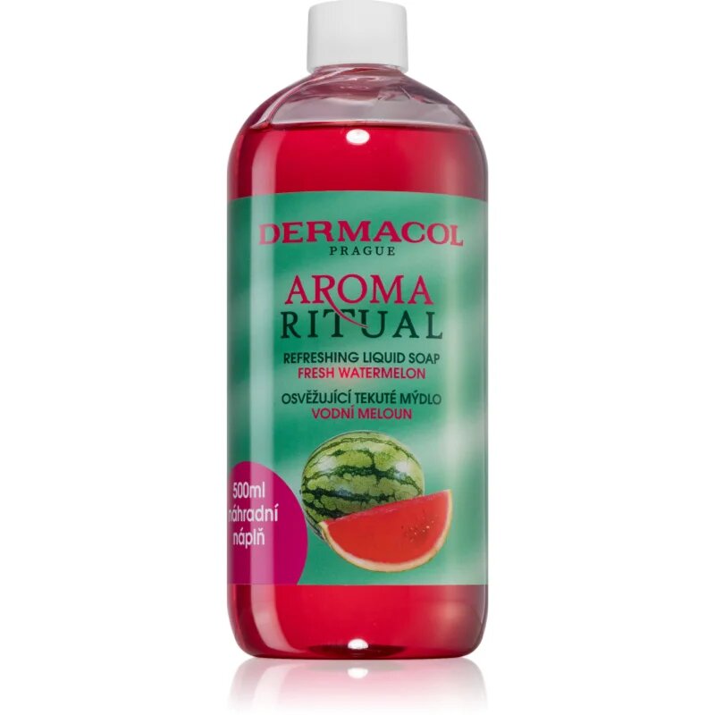Dermacol Aroma Moment Fresh Watermelon tekoče milo za roke nadomestno polnilo 500 ml