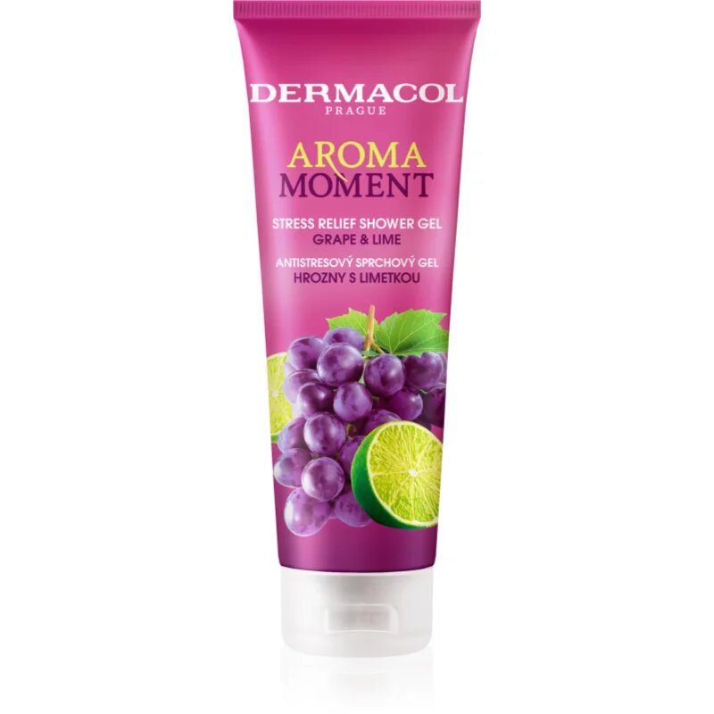 Dermacol Aroma Moment Grape & Lime antistresni gel za prhanje 250 ml