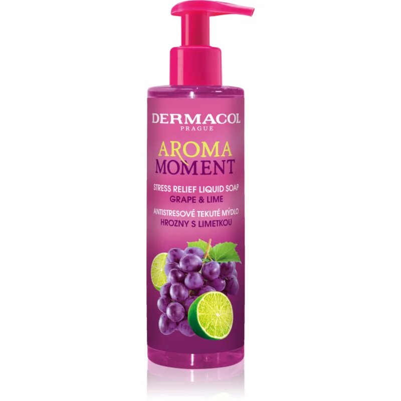 Dermacol Aroma Moment Grape & Lime antistresno tekoče milo 250 ml