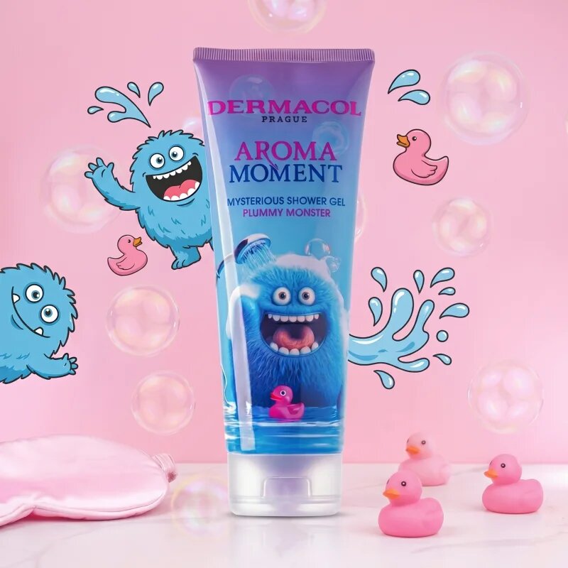 Dermacol Aroma Moment Plummy Monster pena za kopel za otroke dišave Plum 500 ml
