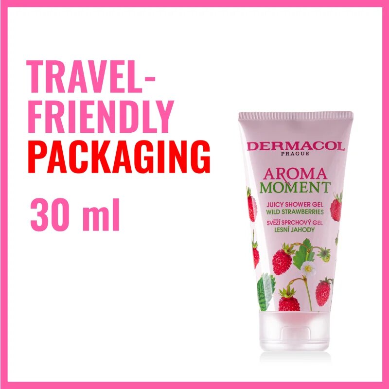 Dermacol Aroma Moment Wild Strawberries svež gel za prhanje 30 ml