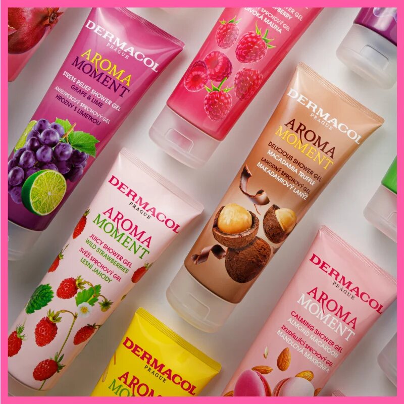 Dermacol Aroma Moment Wild Strawberries svež gel za prhanje 30 ml