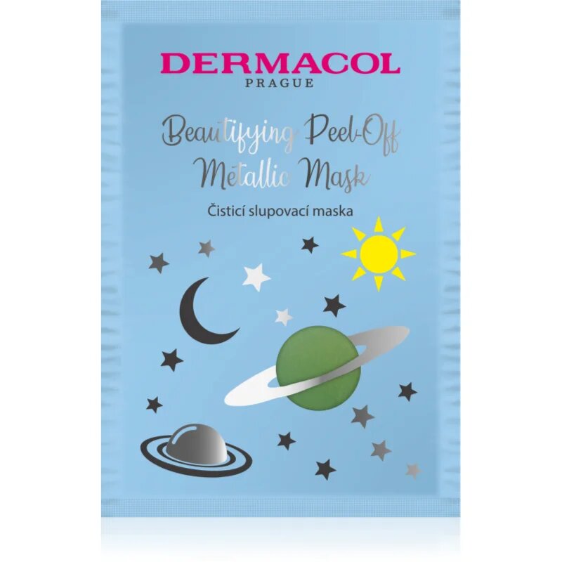 Dermacol Beautifying Peel-Off Metallic Mask luščilna maska za globinsko čiščenje 15 ml