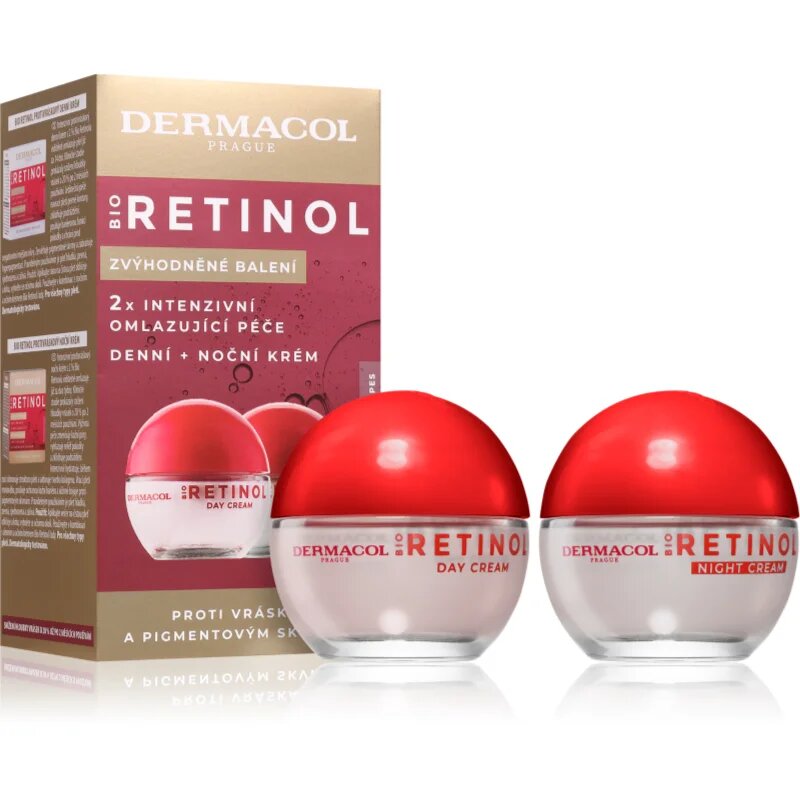 Dermacol Bio Retinol dnevna in nočna krema DUO paket