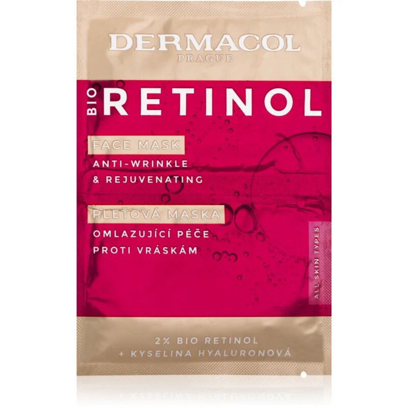 Dermacol Bio Retinol kremasta maska proti gubam 16 ml