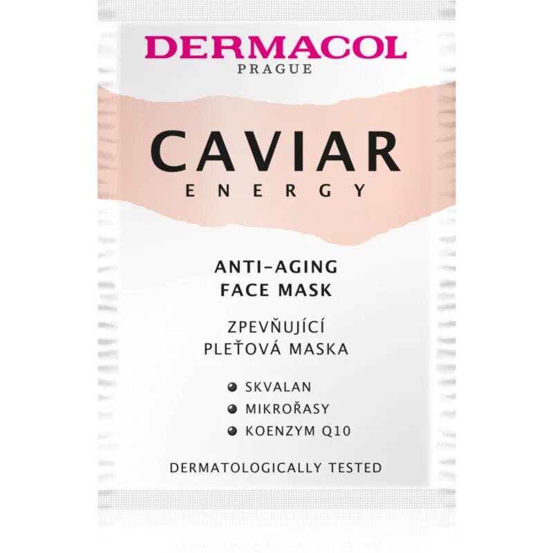 Dermacol Caviar Energy maska proti gubam za učvrstitev obraza 16 ml