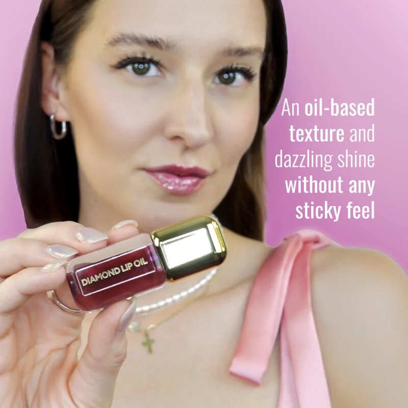 Dermacol Diamond Edition Lip Oil tonirno olje za ustnice z učinkom povečanja odtenek 01 Strawberry Cream 4 ml
