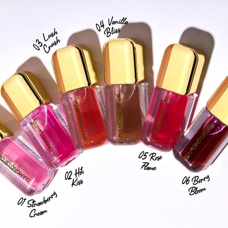 Dermacol Diamond Edition Lip Oil tonirno olje za ustnice z učinkom povečanja odtenek 01 Strawberry Cream 4 ml
