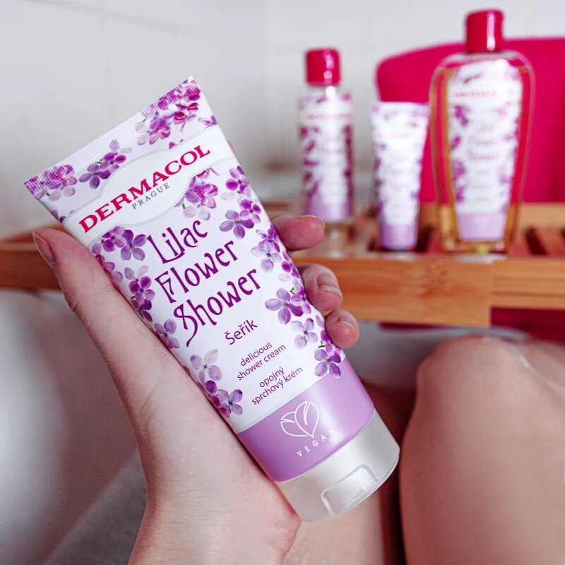 Dermacol Flower Care Lilac krema za prhanje 200 ml