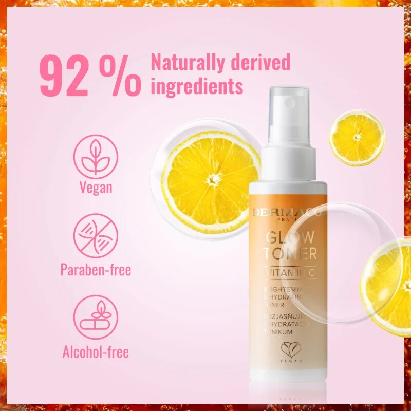 Dermacol Glow Toner tonik za obraz v pršilu za osvetljevanje kože in hidratacijo 100 ml