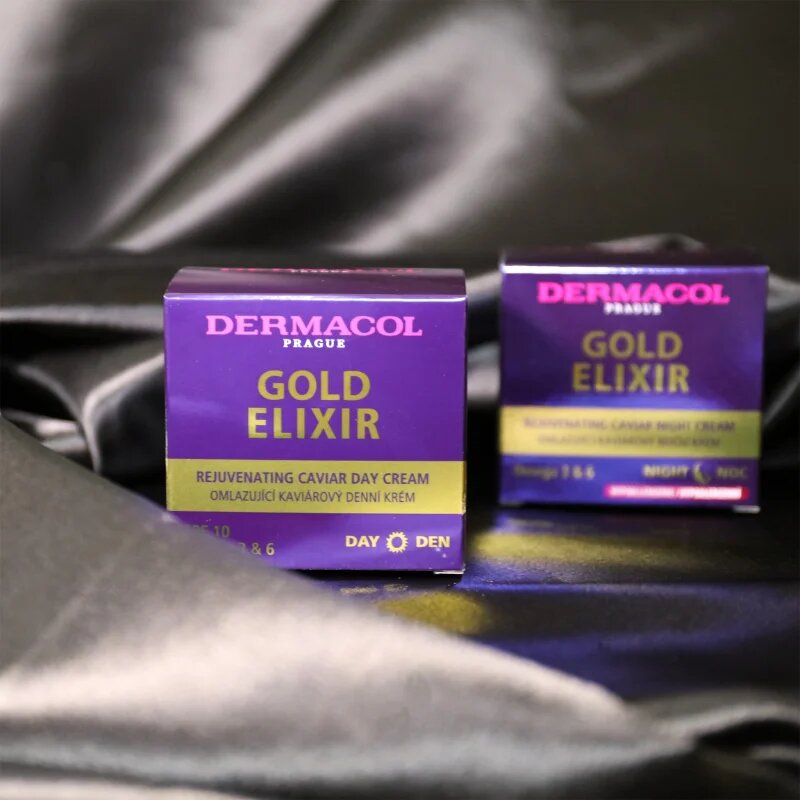 Dermacol Gold Elixir nočna pomlajevalna krema s kaviarjem 50 ml